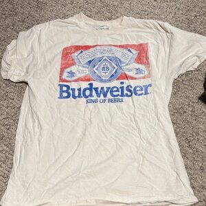 Budweiser Red and Blue Logo Tee
